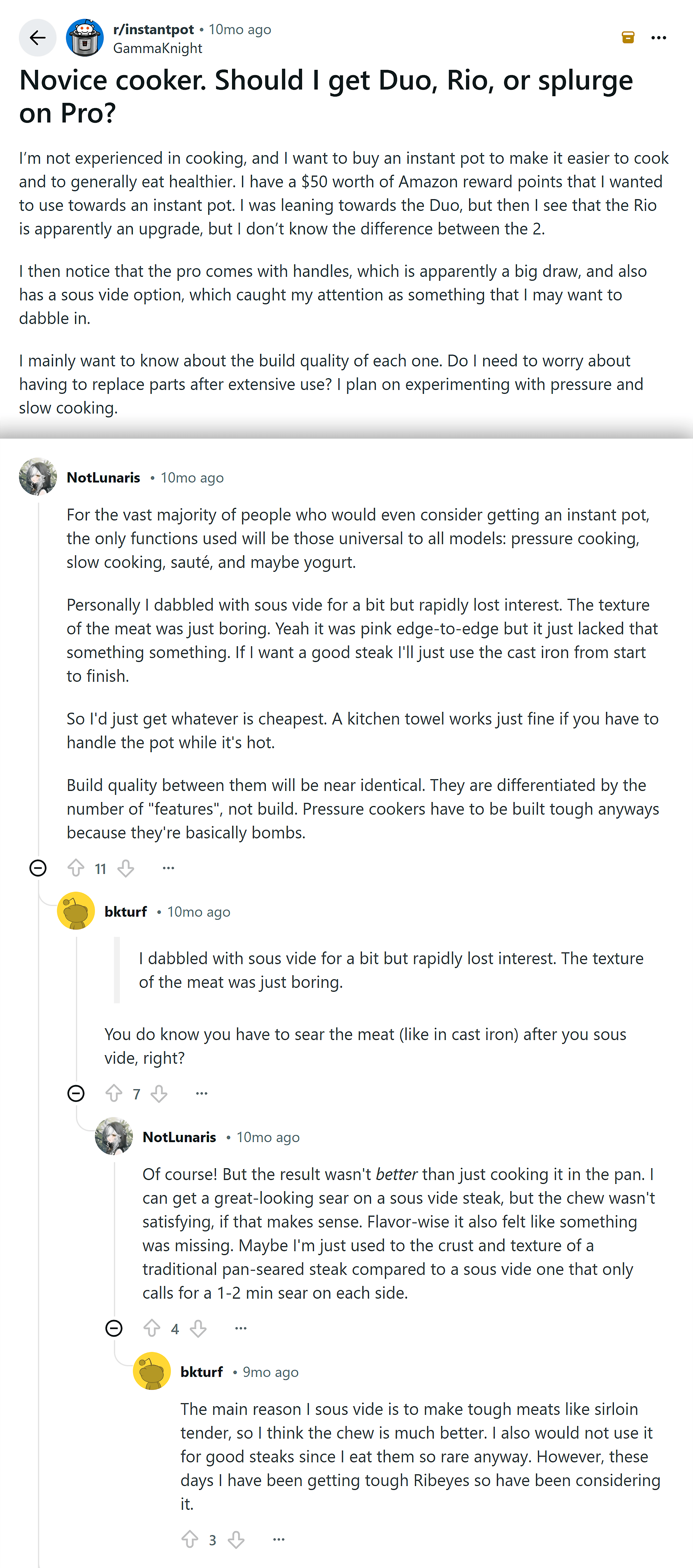 Reddit &ndash; Instantpot Subreddit