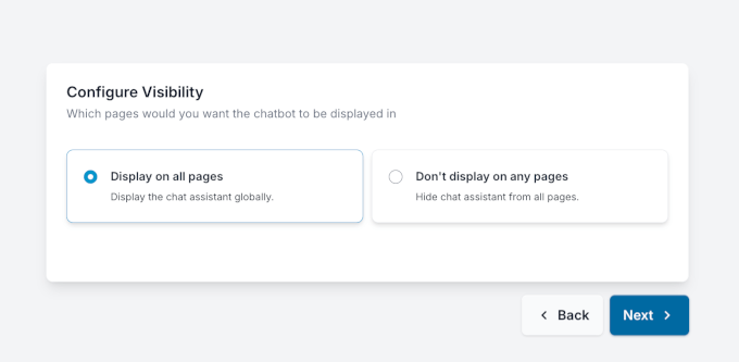 Configuring the WhatsApp click-to-chat visibility