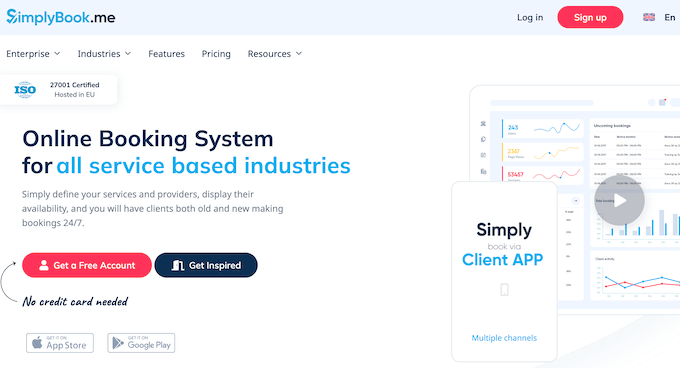 Simplybook.me – Best for Enterprise-Level Businesses