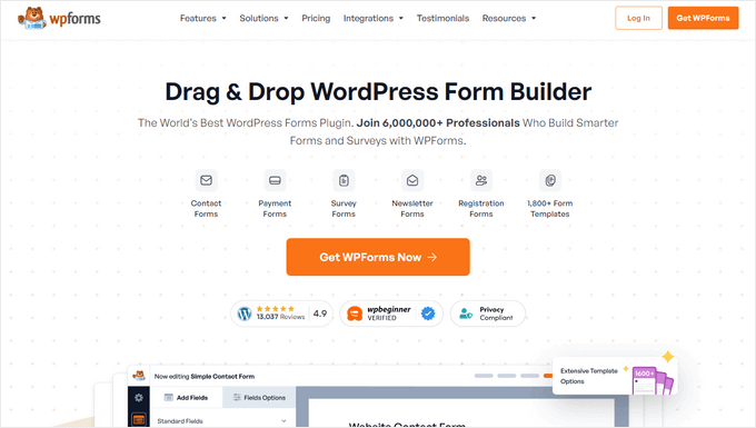 WPForms – Best for Service Providers and Freelancers