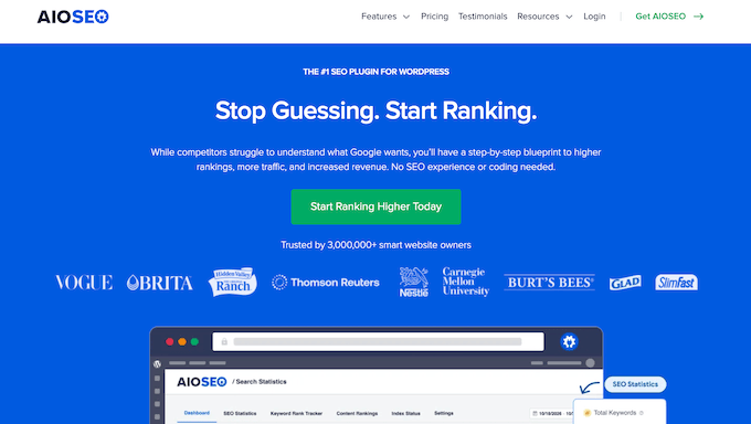 The All in One SEO (AIOSEO) WordPress plugin