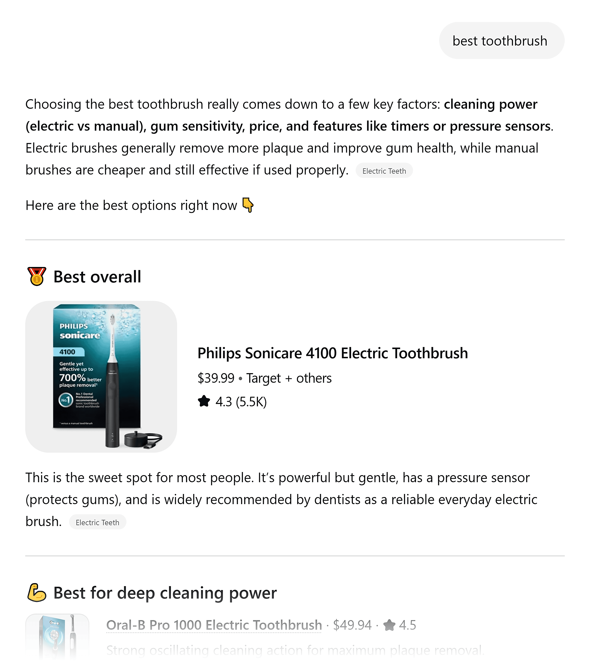 ChatGPT – Best toothbrush ChatGPT – Best toothbrush