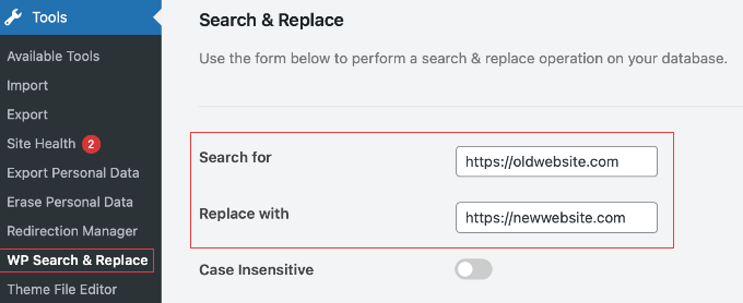 Using the Search & Replace Everything by WPCode Plugin to Fix Links to Your Old Site
