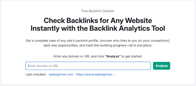 Semrush backlink analytics