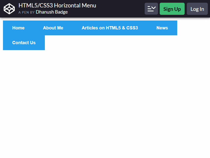 bootstrap hamburger menu