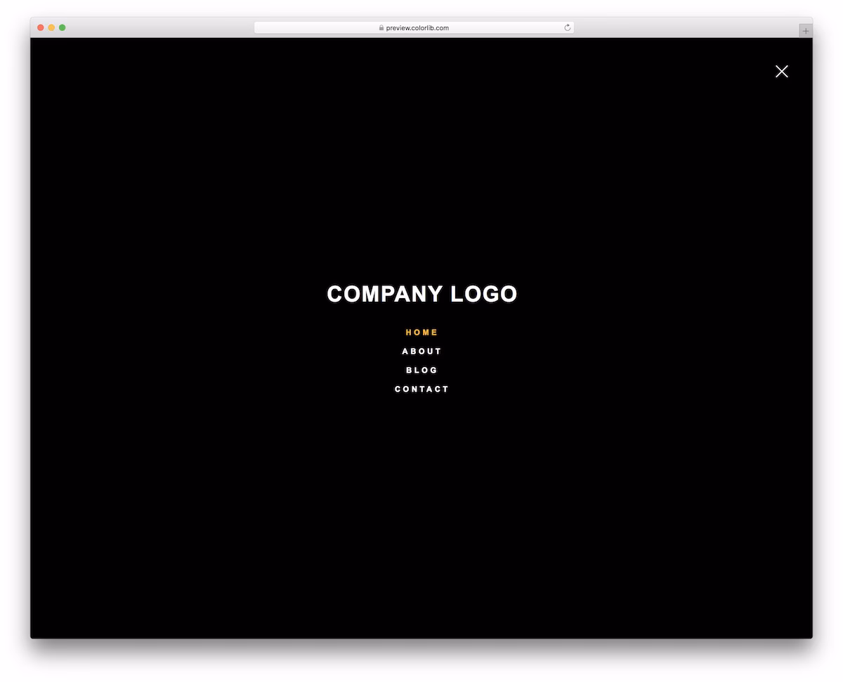 website menu 20
